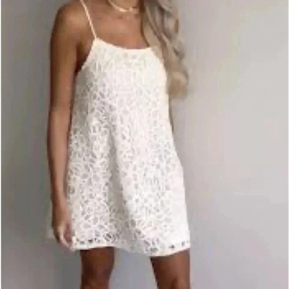 Zara Dresses & Skirts - ZARA STRAPPY CROCHET DRESS MEDIUM 7901/153